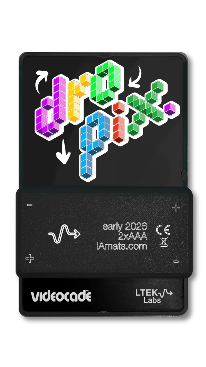 VIDEOCADE dropix — back of the shell